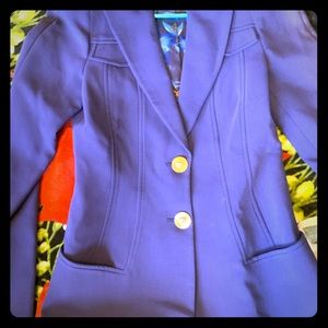 Women’s Blue Versace Blazer size 42 fits a small